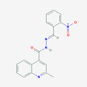 2-methyl-N'-[(E)-(2-nitrophenyl)methylidene]quinoline-4-carbohydrazide