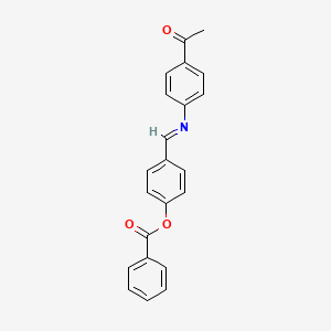 4-{[(4-Acetylphenyl)imino]methyl}phenyl benzoate