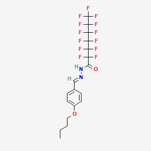 N'-[(E)-(4-butoxyphenyl)methylidene]-2,2,3,3,4,4,5,5,6,6,7,7,7-tridecafluoroheptanehydrazide