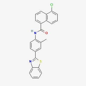 N-[4-(1,3-benzothiazol-2-yl)-2-methylphenyl]-5-chloronaphthalene-1-carboxamide