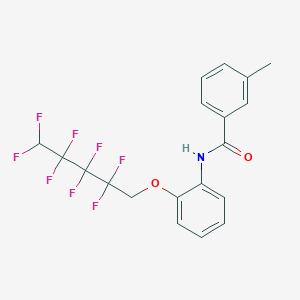 3-methyl-N-{2-[(2,2,3,3,4,4,5,5-octafluoropentyl)oxy]phenyl}benzamide