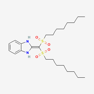 2-[bis(octylsulfonyl)methylidene]-2,3-dihydro-1H-benzimidazole