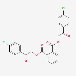 molecular formula C24H16Cl2O6 B15021207 Bis[2-(4-chlorophenyl)-2-oxoethyl] benzene-1,2-dicarboxylate 