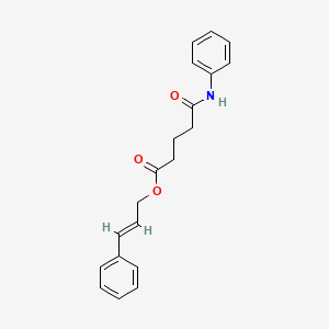 molecular formula C20H21NO3 B15021241 (2E)-3-phenylprop-2-en-1-yl 5-oxo-5-(phenylamino)pentanoate 