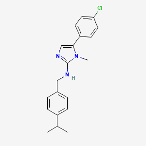 5-(4-chlorophenyl)-1-methyl-N-[4-(propan-2-yl)benzyl]-1H-imidazol-2-amine