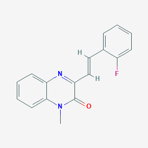 (E)-3-(2-fluorostyryl)-1-methylquinoxalin-2(1H)-one