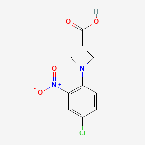 1-(4-Chloro-2-nitrophenyl)azetidine-3-carboxylic acid