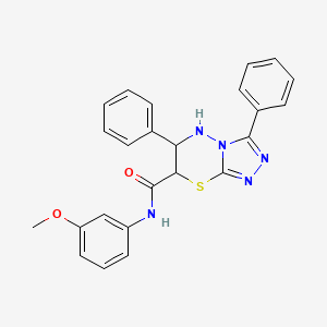 N-(3-methoxyphenyl)-3,6-diphenyl-6,7-dihydro-5H-[1,2,4]triazolo[3,4-b][1,3,4]thiadiazine-7-carboxamide