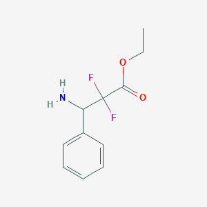 Ethyl 3-amino-2,2-difluoro-3-phenylpropanoate