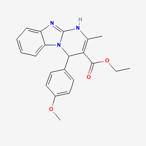 Ethyl 4-(4-methoxyphenyl)-2-methyl-1,4-dihydropyrimido[1,2-a]benzimidazole-3-carboxylate