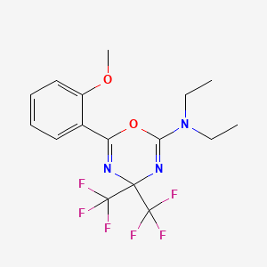 N,N-diethyl-6-(2-methoxyphenyl)-4,4-bis(trifluoromethyl)-4H-1,3,5-oxadiazin-2-amine