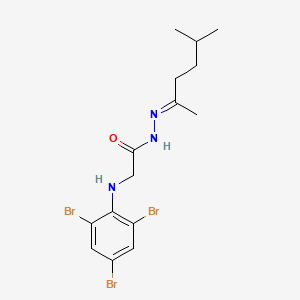 N'-[(2E)-5-Methylhexan-2-ylidene]-2-[(2,4,6-tribromophenyl)amino]acetohydrazide