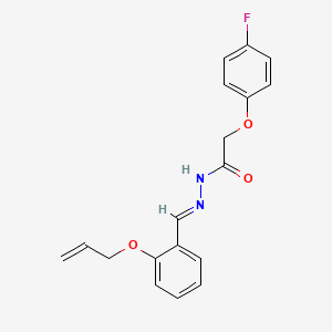 2-(4-Fluorophenoxy)-N'-[(E)-[2-(prop-2-EN-1-yloxy)phenyl]methylidene]acetohydrazide