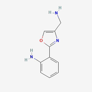 molecular formula C10H11N3O B1502134 2-(4-Aminomethyl-oxazol-2-YL)-phenylamine CAS No. 885274-18-0