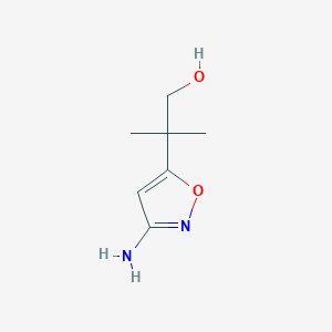 2-(3-Amino-1,2-oxazol-5-yl)-2-methylpropan-1-ol