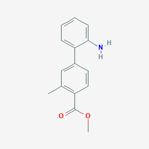 molecular formula C15H15NO2 B1502137 2'-Amino-3-methyl-biphenyl-4-carboxylic acid methyl ester CAS No. 885278-08-0