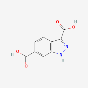 molecular formula C9H6N2O4 B1502138 1H-Indazole-3,6-dicarboxylic acid CAS No. 891782-59-5