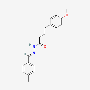 4-(4-methoxyphenyl)-N'-[(E)-(4-methylphenyl)methylidene]butanehydrazide