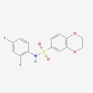 N-(2,4-difluorophenyl)-2,3-dihydro-1,4-benzodioxine-6-sulfonamide