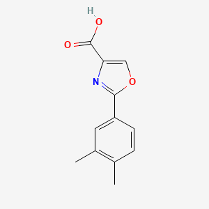 molecular formula C12H11NO3 B1502141 2-(3,4-Dimethyl-phenyl)-oxazole-4-carboxylic acid CAS No. 885273-82-5
