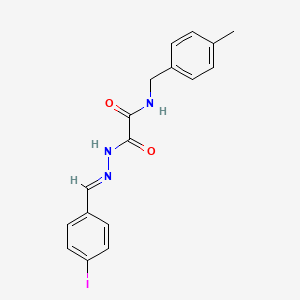 2-[(2E)-2-(4-iodobenzylidene)hydrazinyl]-N-(4-methylbenzyl)-2-oxoacetamide