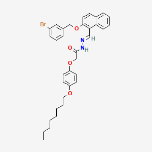 N'-[(E)-{2-[(3-bromobenzyl)oxy]naphthalen-1-yl}methylidene]-2-[4-(octyloxy)phenoxy]acetohydrazide