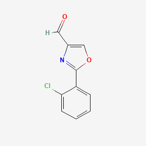 molecular formula C10H6ClNO2 B1502142 2-(2-Chloro-phenyl)-oxazole-4-carbaldehyde CAS No. 885274-43-1