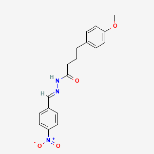 4-(4-methoxyphenyl)-N'-[(E)-(4-nitrophenyl)methylidene]butanehydrazide