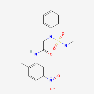 2-[(Dimethylsulfamoyl)(phenyl)amino]-N-(2-methyl-5-nitrophenyl)acetamide