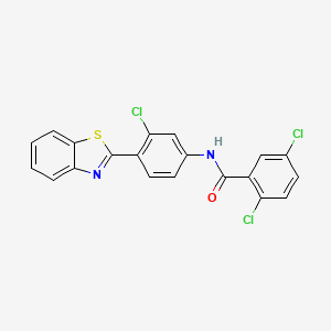 N-[4-(1,3-benzothiazol-2-yl)-3-chlorophenyl]-2,5-dichlorobenzamide