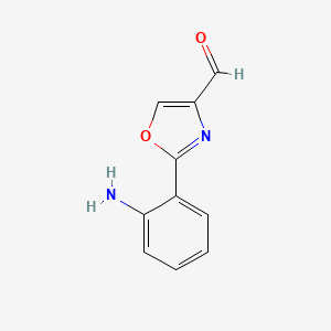 molecular formula C10H8N2O2 B1502147 2-(2-Amino-phenyl)-oxazole-4-carbaldehyde CAS No. 885274-52-2