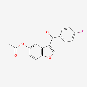 3-(4-Fluorobenzoyl)-1-benzofuran-5-yl acetate