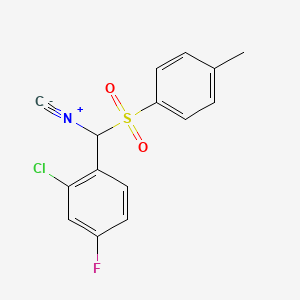 molecular formula C15H11ClFNO2S B1502152 2-Chloro-4-fluoro-1-[isocyano-(toluene-4-sulfonyl)-methyl]-benzene CAS No. 952727-75-2