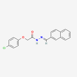 2-(4-chlorophenoxy)-N'-[(E)-naphthalen-2-ylmethylidene]acetohydrazide