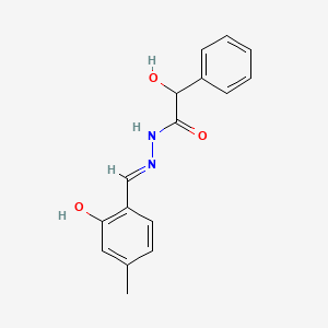 2-Hydroxy-N'-[(E)-(2-hydroxy-4-methylphenyl)methylidene]-2-phenylacetohydrazide