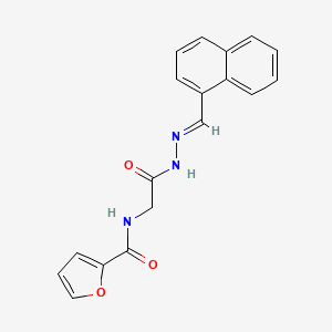 N-({N'-[(E)-(Naphthalen-1-YL)methylidene]hydrazinecarbonyl}methyl)furan-2-carboxamide