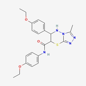 N,6-bis(4-ethoxyphenyl)-3-methyl-6,7-dihydro-5H-[1,2,4]triazolo[3,4-b][1,3,4]thiadiazine-7-carboxamide