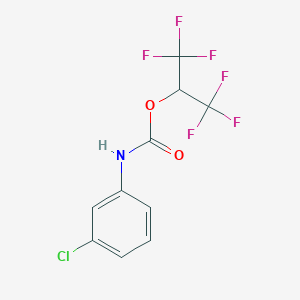 1,1,1,3,3,3-hexafluoropropan-2-yl N-(3-chlorophenyl)carbamate