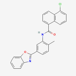 N-[5-(1,3-benzoxazol-2-yl)-2-methylphenyl]-5-chloronaphthalene-1-carboxamide