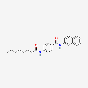 N-(naphthalen-2-yl)-4-(octanoylamino)benzamide