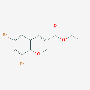 6,8-Dibromo-2H-chromene-3-carboxylic acid ethyl ester