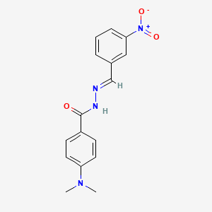 4-(dimethylamino)-N'-[(E)-(3-nitrophenyl)methylidene]benzohydrazide