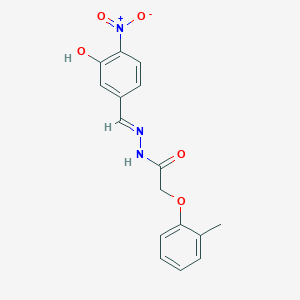 N'-[(E)-(3-hydroxy-4-nitrophenyl)methylidene]-2-(2-methylphenoxy)acetohydrazide