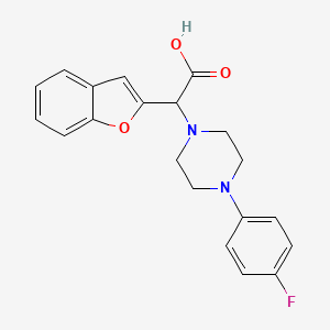 Benzofuran-2-YL-[4-(4-fluoro-phenyl)-piperazin-1-YL]-acetic acid