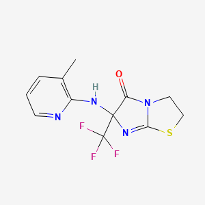 6-[(3-methylpyridin-2-yl)amino]-6-(trifluoromethyl)-2,3-dihydroimidazo[2,1-b][1,3]thiazol-5(6H)-one