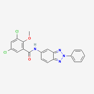 3,5-dichloro-2-methoxy-N-(2-phenyl-2H-benzotriazol-5-yl)benzamide