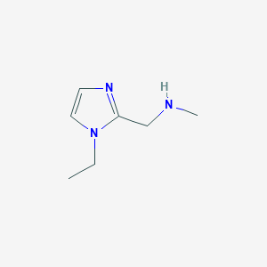 molecular formula C7H13N3 B1502167 1-(1-乙基-1H-咪唑-2-基)-N-甲基甲胺 CAS No. 920450-08-4