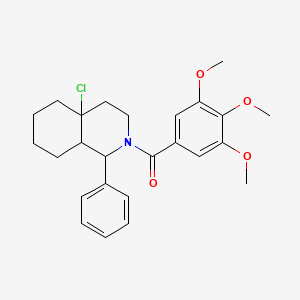 (4a-chloro-1-phenyloctahydroisoquinolin-2(1H)-yl)(3,4,5-trimethoxyphenyl)methanone