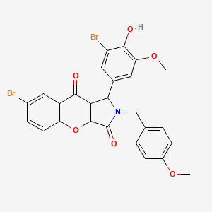 7-Bromo-1-(3-bromo-4-hydroxy-5-methoxyphenyl)-2-(4-methoxybenzyl)-1,2-dihydrochromeno[2,3-c]pyrrole-3,9-dione