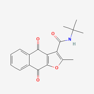 N-tert-butyl-2-methyl-4,9-dioxo-4,9-dihydronaphtho[2,3-b]furan-3-carboxamide